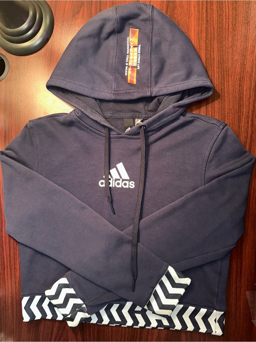 Adidas Women's Cropped Graphic Hoodie